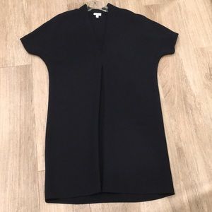 VINCE NAVY DOUBLE V DRESS